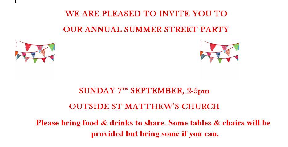 Street Party Invite 2014
